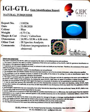 6.73/CT Natural Turquoise Gemstone